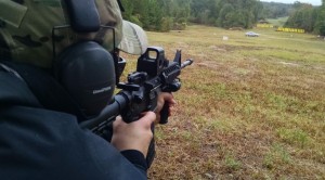 Jarrad goes long on the rifle range at CSAT.
