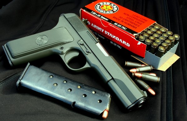 Tokarev pistol refinished with DuraCoat Can-in-Can product.