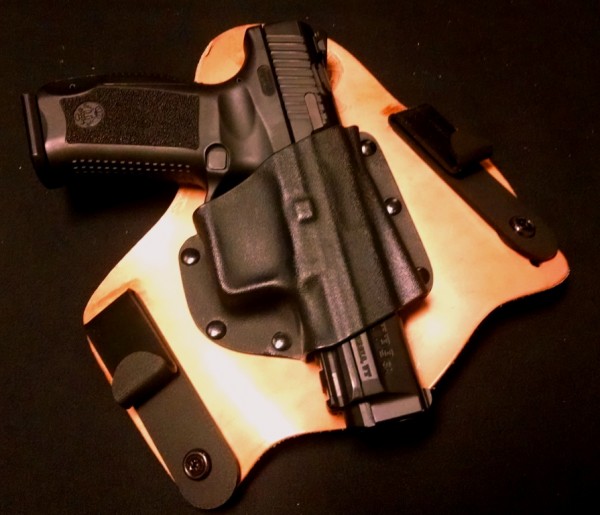 Combine a polymer frame with a quality holster and belt and you can carry a full size pistol daily.