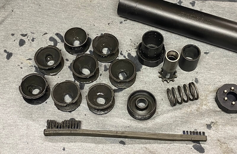 Disassembled for Cleaning